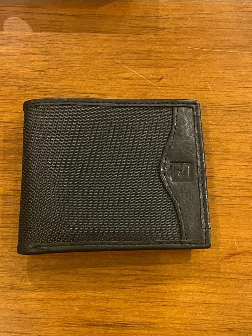 Stone Mountain Leather Canvas RFID Blocking Bi Fold Wallet and Key Fob Chain